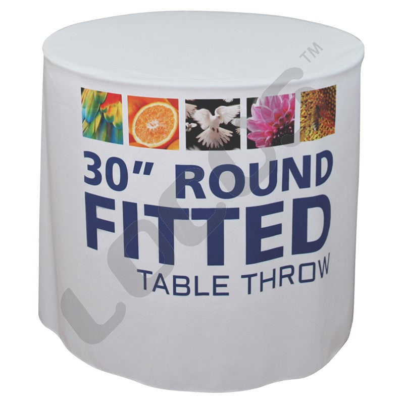 Fitted - Round Fabric Table Throw
